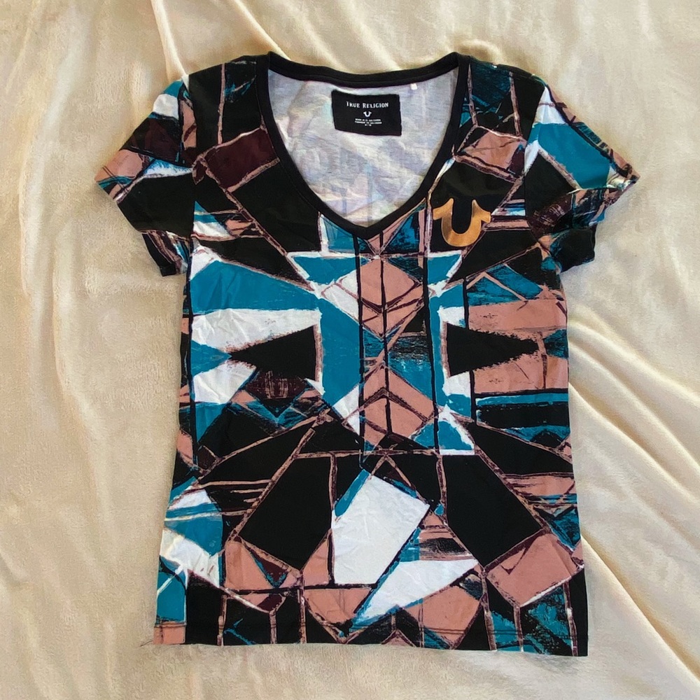 True Religion Stained Glass Buddha Tee